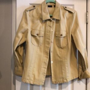Khaki denim jacket